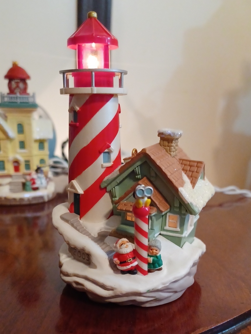 Hallmark Red, White & Green Lighthouse Holiday Ornament